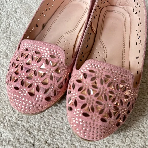 Set of Link’s Pink Soft Flats size 13 & Golden Mary Jane Ballet Flats size 13 - Picture 3 of 12